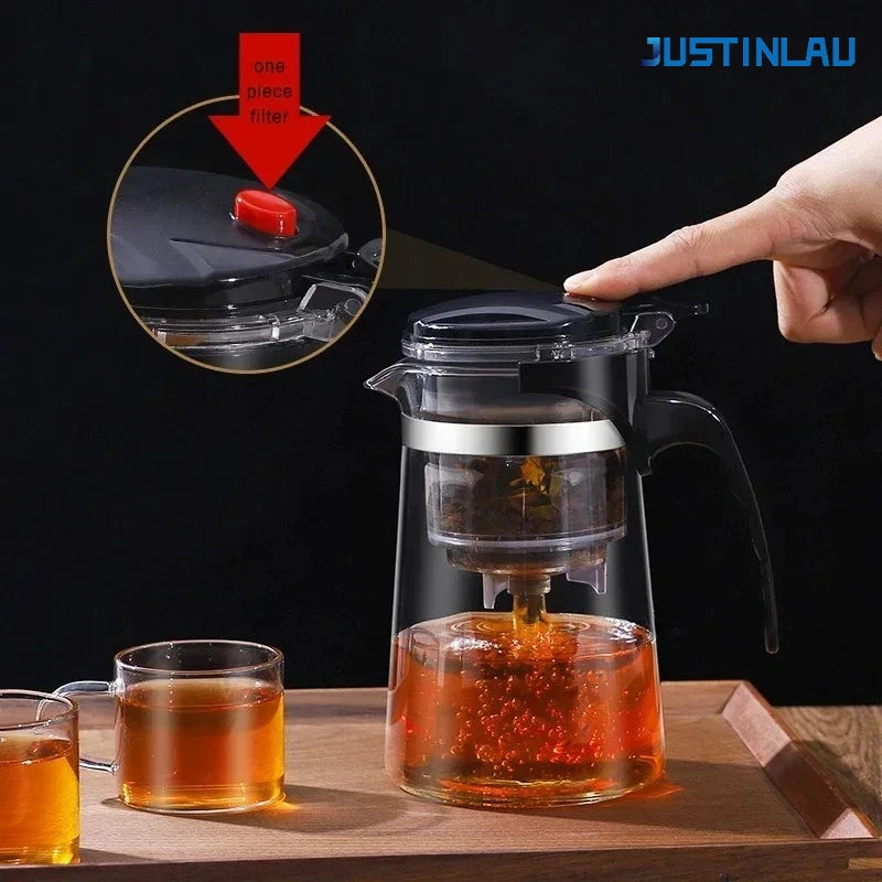 Borosilicate Glass Teapot 500–1800ml Heat Resistant