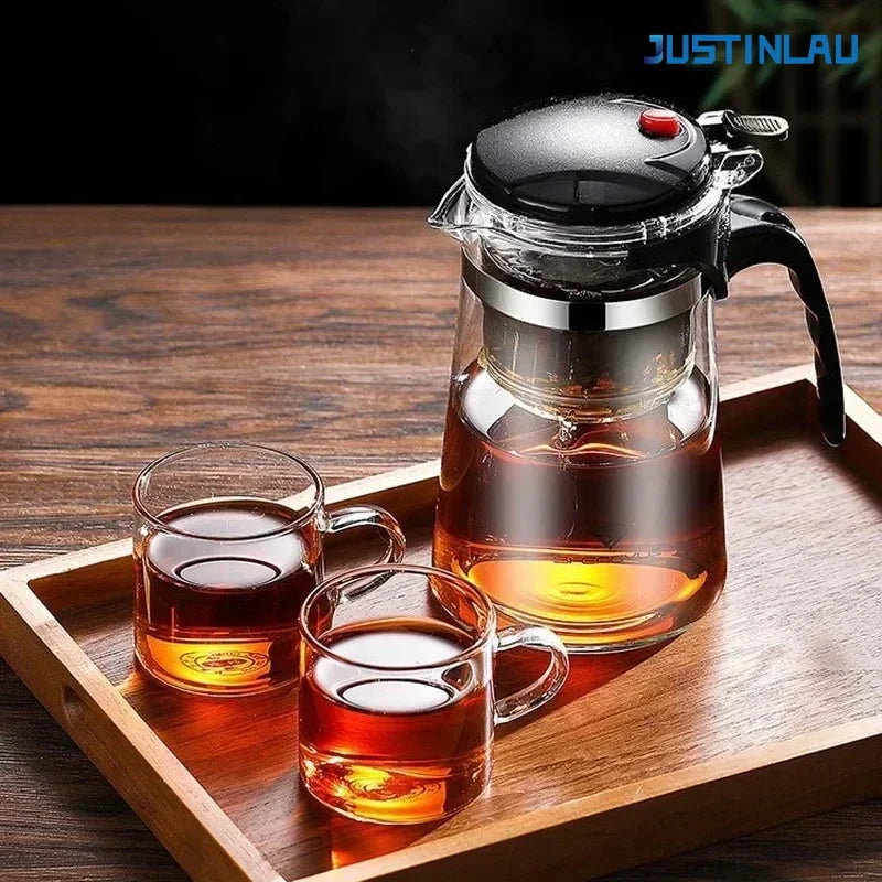 Borosilicate Glass Teapot 500–1800ml Heat Resistant